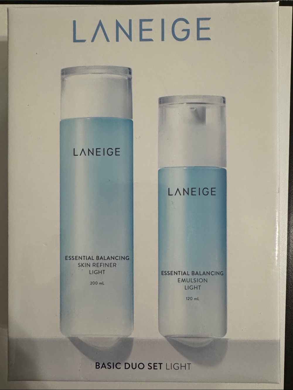 LANEIGE Basic Duo Set - Light Blue Toner & Emulsion